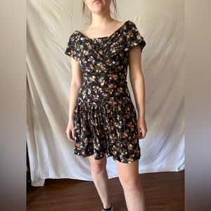 BOGO SALE vintage 80s floral dress